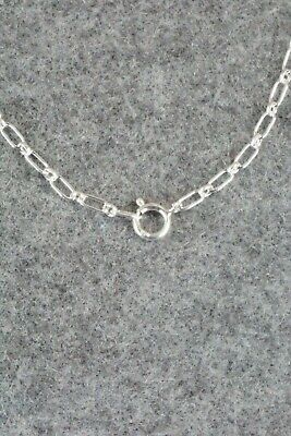 Turquoise & Sterling Silver Necklace - Lee Shorty