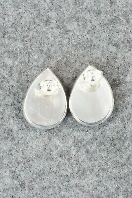 Turquoise & Sterling Silver Earrings - Evelyn Mahkee
