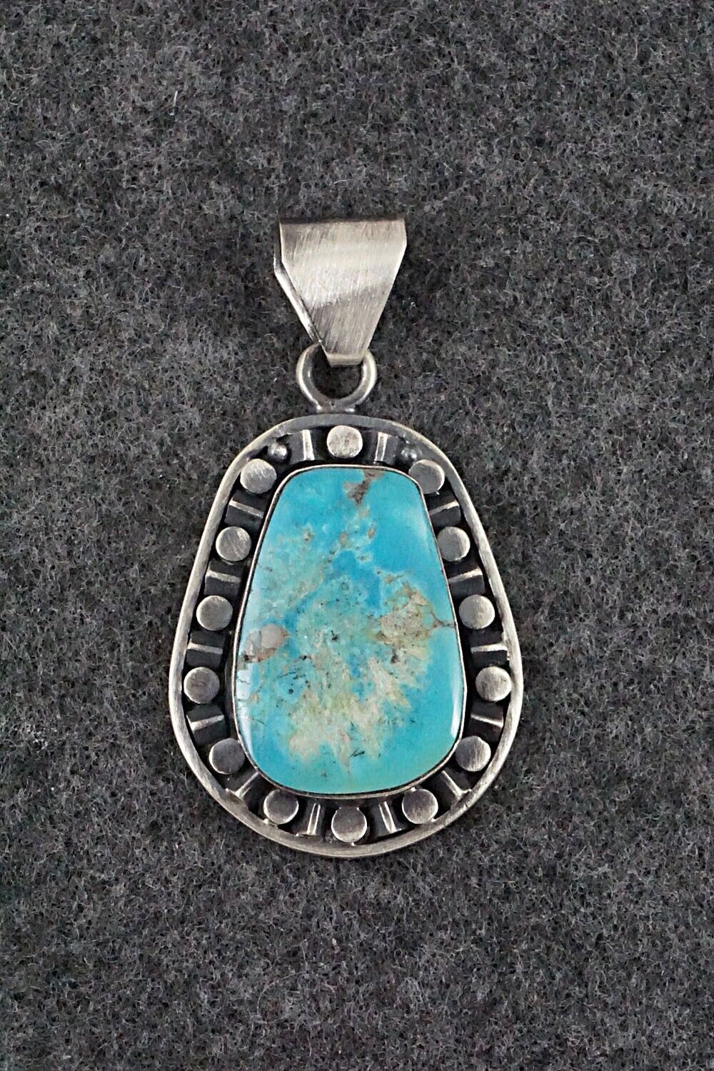 Turquoise and Sterling Silver Pendant - Sharon McCarthy
