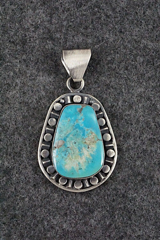 Turquoise and Sterling Silver Pendant - Sharon McCarthy