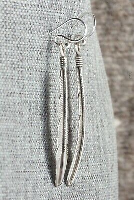 Sterling Silver Feather Earrings - Joe Mace