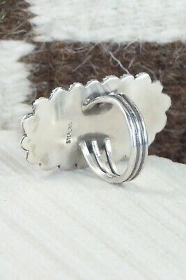 Turquoise & Sterling Silver Ring - Jess Martinez - Size 7.5