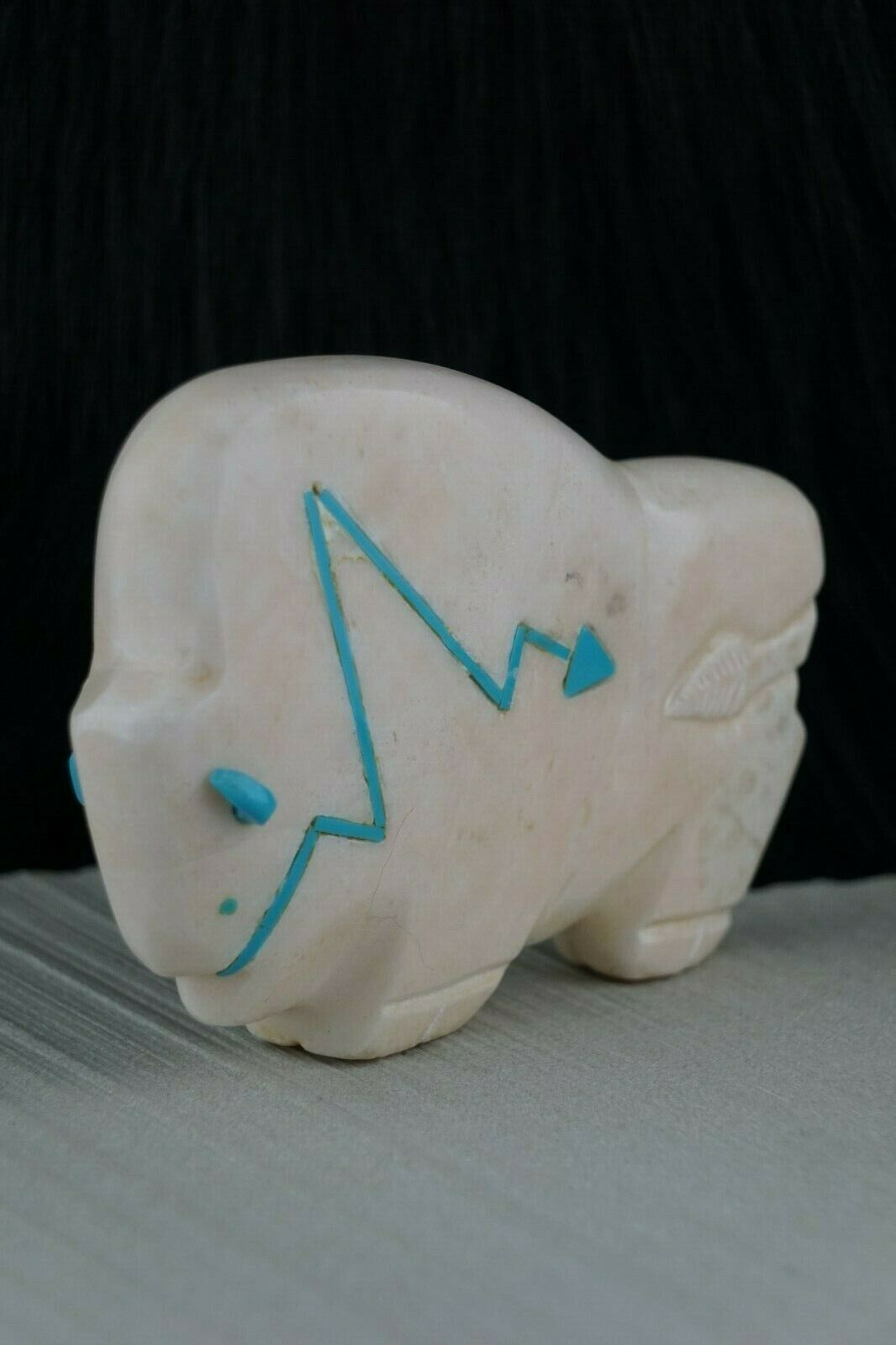 Buffalo Zuni Fetish Carving - Joshua Leki - High Lonesome Trading