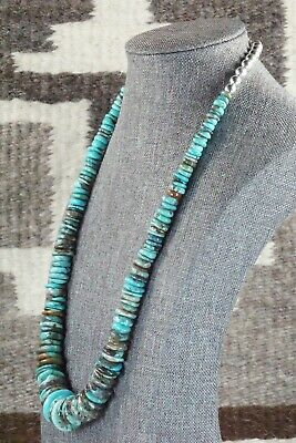 Turquoise & Sterling Silver Necklace - Navajo