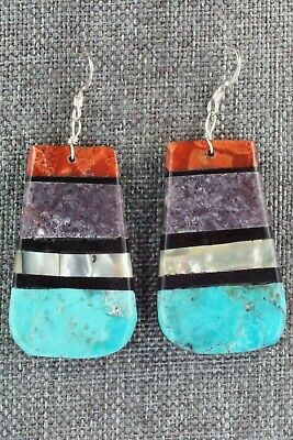 Multi Stone & Sterling Silver Earrings - Torevia Crespin