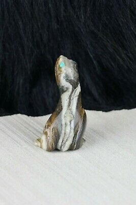 Frog Zuni Fetish - Lance Cheama - Zuni Frog Carving - High Lonesome Trading