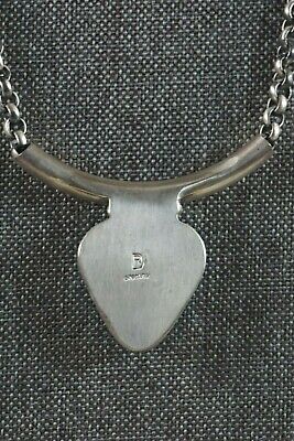 Navajo Turquoise & Sterling Silver Necklace - Raymond Delgarito - High Lonesome Trading