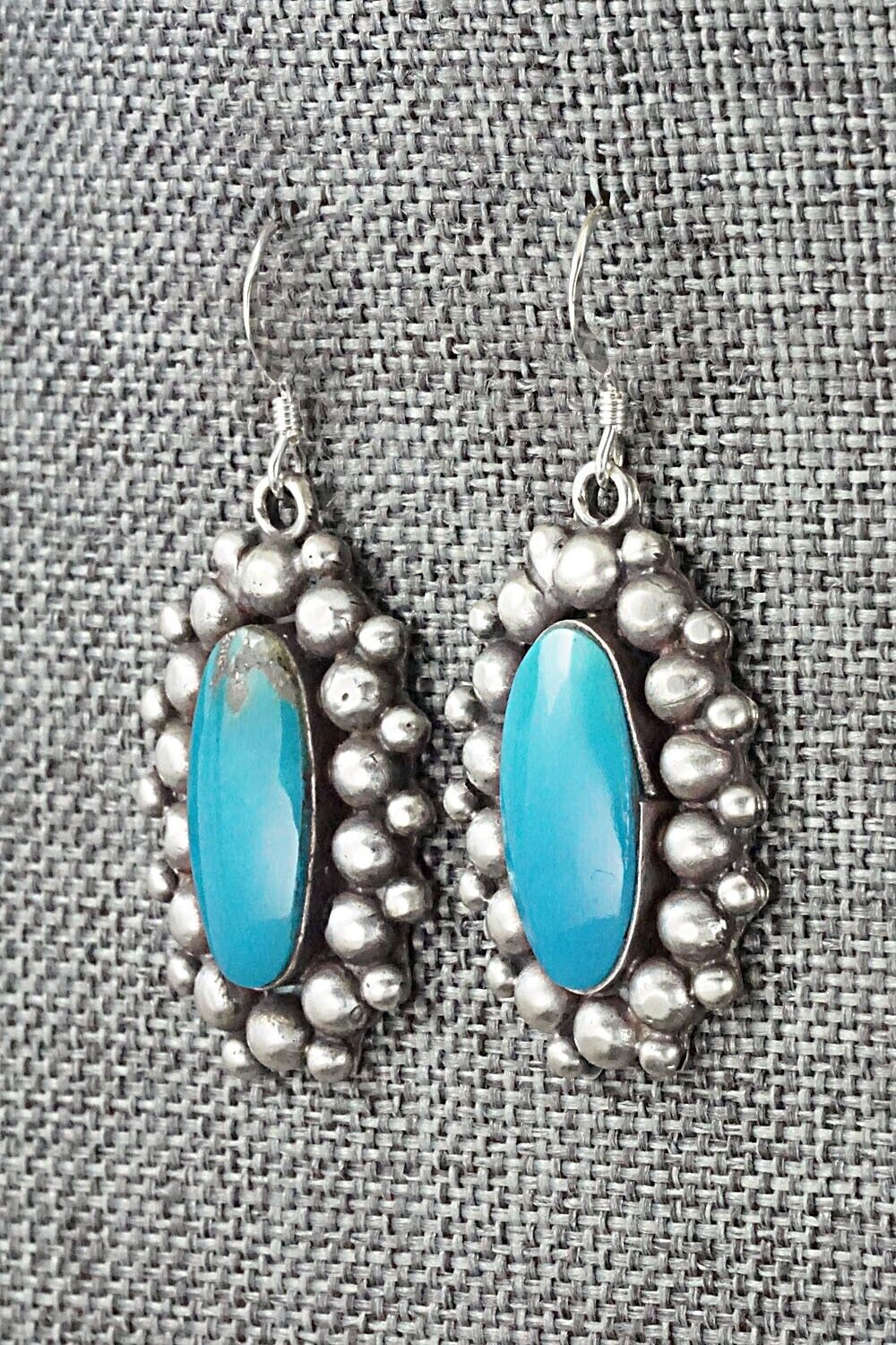Turquoise & Sterling Silver Earrings - Freida Martinez