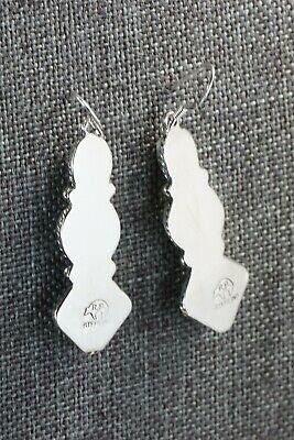 Turquoise & Sterling Silver Earrings - Annie Spencer - Navajo - High Lonesome Trading