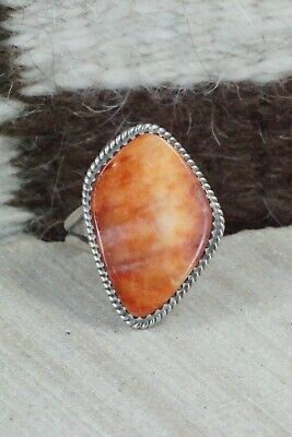 Spiny Oyster and Sterling Silver Ring - Selina Warner - Size 8