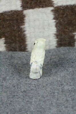 Owl Zuni Fetish Carving - Edison Bobelu