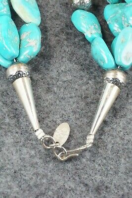 Turquoise & Sterling Silver Necklace - Navajo