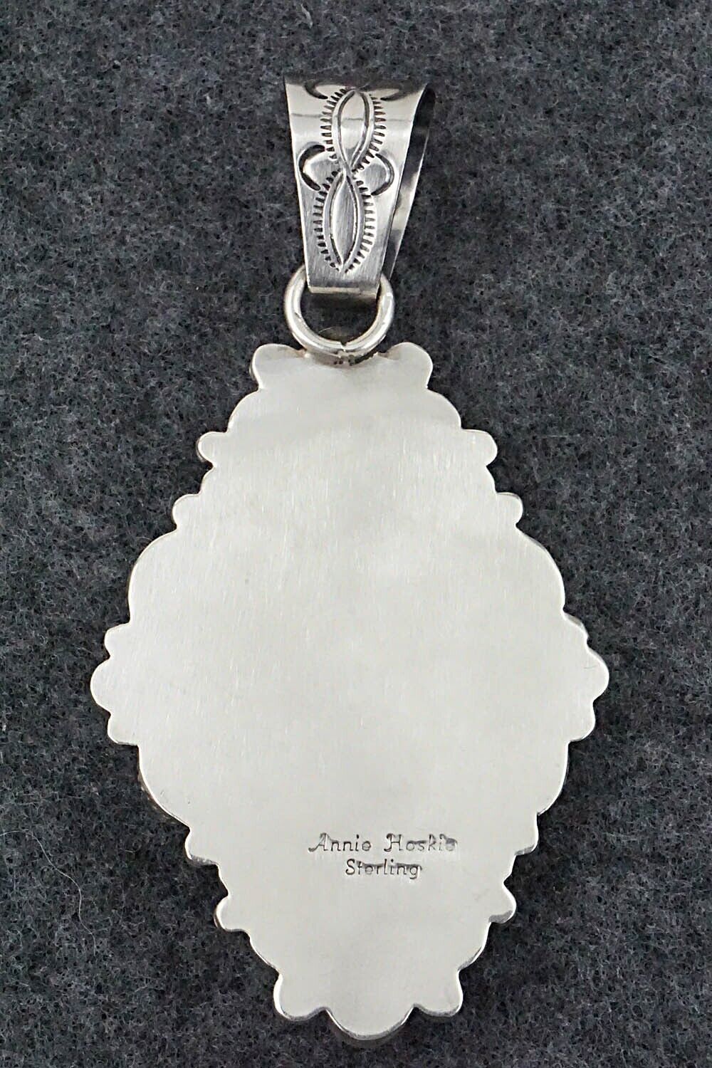 Turquoise and Sterling Silver Pendant - Annie Hoskie
