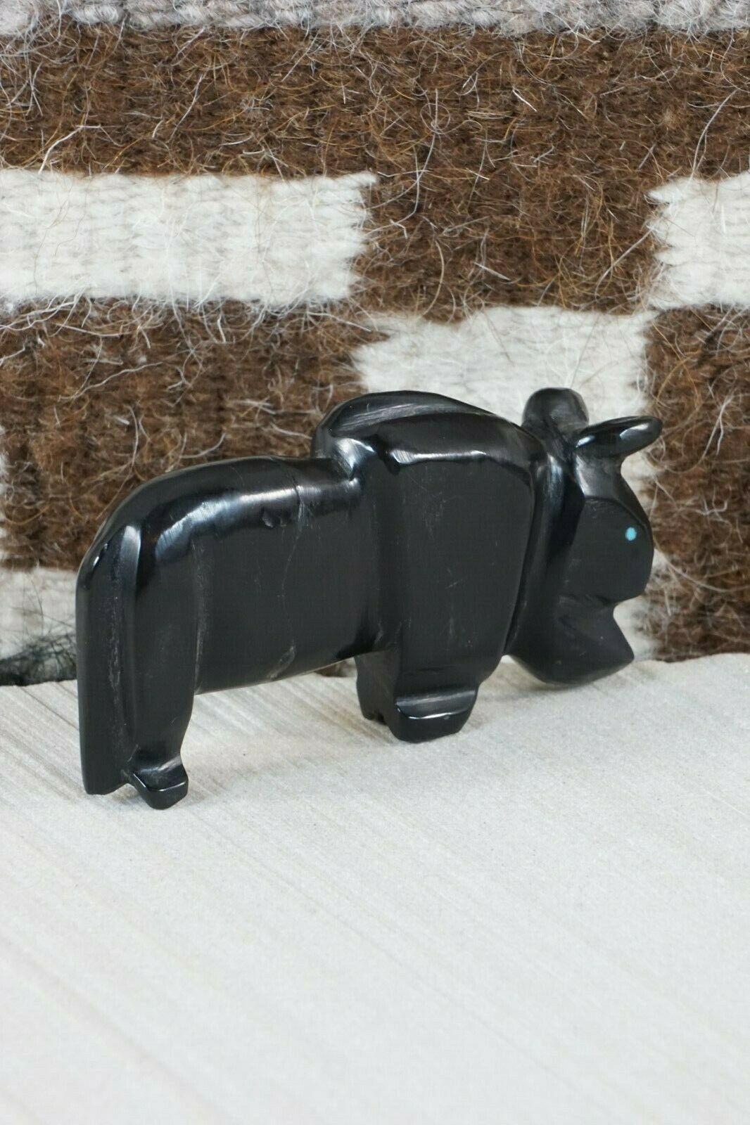 Buffalo Zuni Fetish Carving - Kelly Lementino - High Lonesome Trading