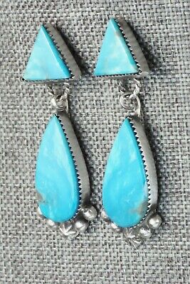 Turquoise & Sterling Silver Earrings - Selina Warner