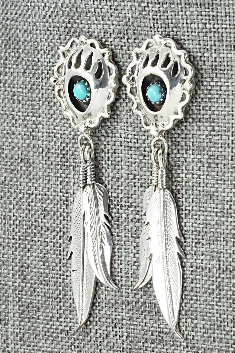 Turquoise & Sterling Silver Earrings - Annie Spencer