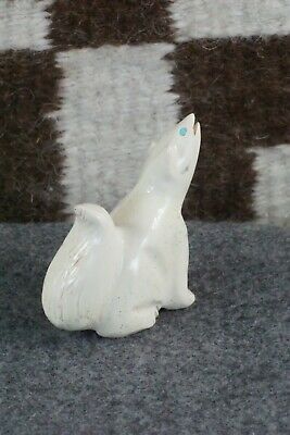 Wolf Zuni Fetish Carving - Calvert Bowannie
