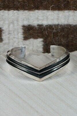 Navajo Sterling Silver Bracelet - Tom Hawk - High Lonesome Trading