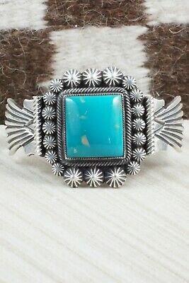 Turquoise and Sterling Silver Bracelet - Leon Martinez