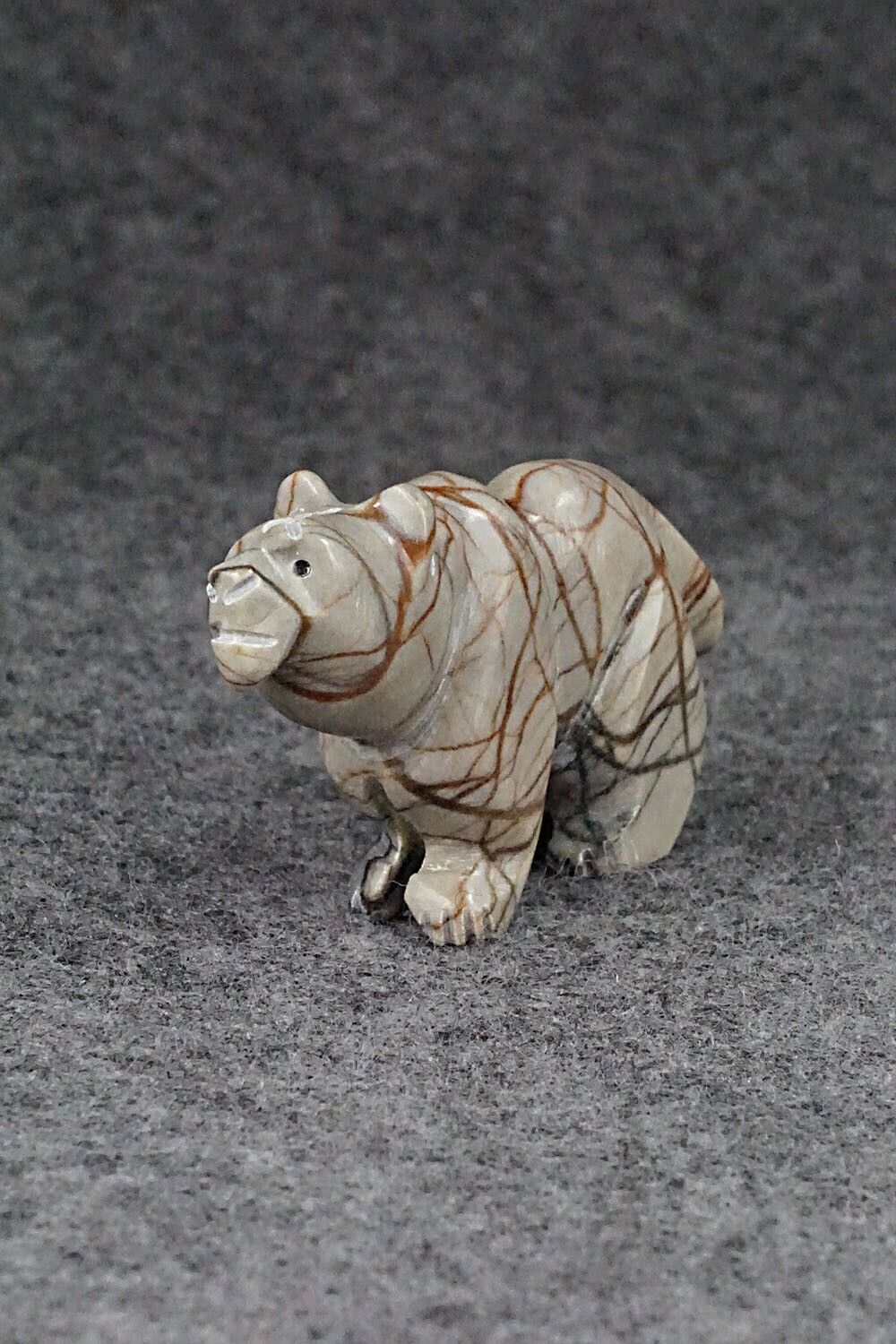 Mountain Lion Navajo Fetish Carving - Albert Livingston