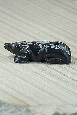 Badger Zuni Fetish Carving - Adrian Cachini