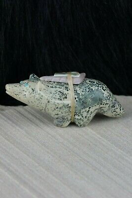 Wolf Zuni Fetish Carving - Delvin Leekya - High Lonesome Trading