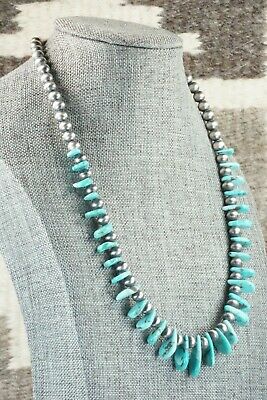Turquoise & Sterling Silver Necklace - Rita Begay