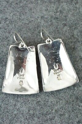 Spiny Oyster & Sterling Silver Earrings - Raymond Coriz