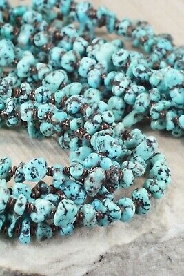 Turquoise, Shell & Sterling Silver Necklace - Navajo