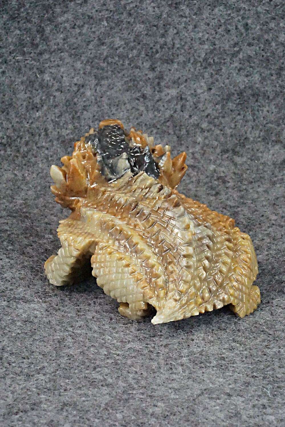 Horned Toad Zuni Fetish Carving - Alvin Haloo
