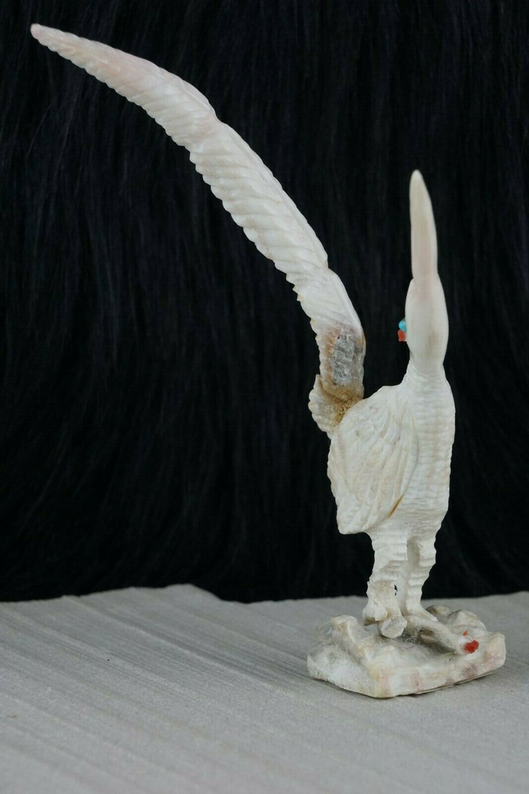 Roadrunner Zuni Fetish Carving - Faron Lowsayatee - High Lonesome Trading