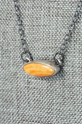 Spiny Oyster & Sterling Silver Necklace - Bernyse Chavez