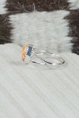 Spiny Oyster & Sterling Silver Ring - Robert Martinez - Size 8.5