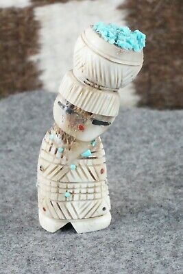 Corn Maiden Zuni Fetish Carving - Carl Etsate