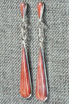 Spiny Oyster & Sterling Silver Earrings - Ashbary Gasper