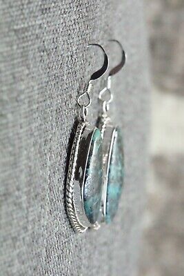 Turquoise & Sterling Silver Earrings - Lee Shorty