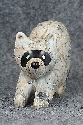 Racoon Zuni Fetish Carving - Eli Cheama