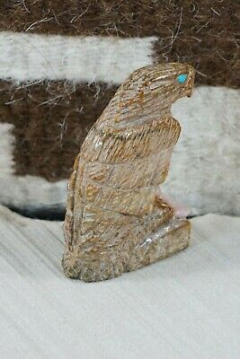 Eagle Zuni Fetish Carving - Carlos Tsattie - High Lonesome Trading