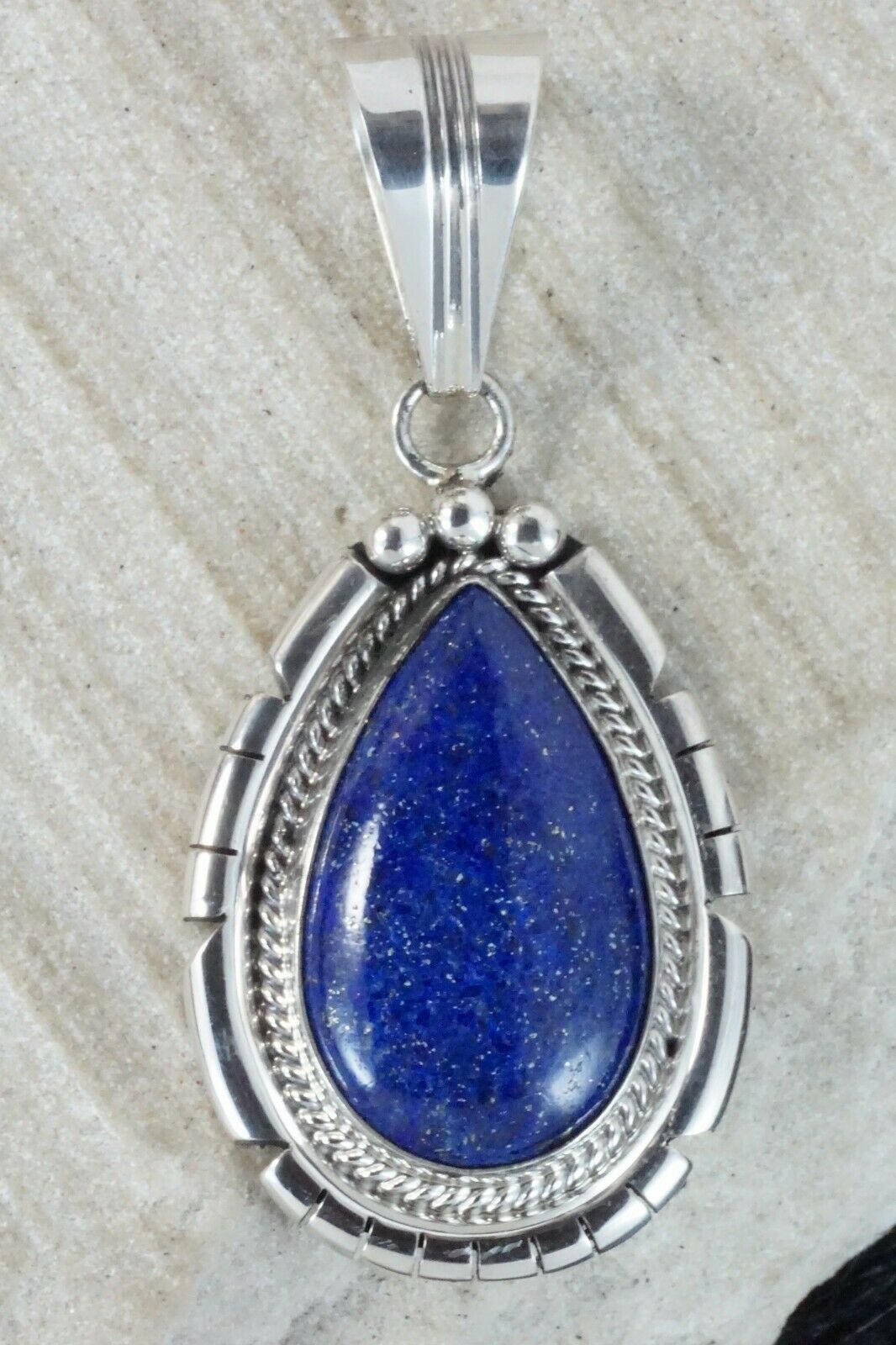 Lapis & Sterling Silver Pendant - Samuel Yellowhair