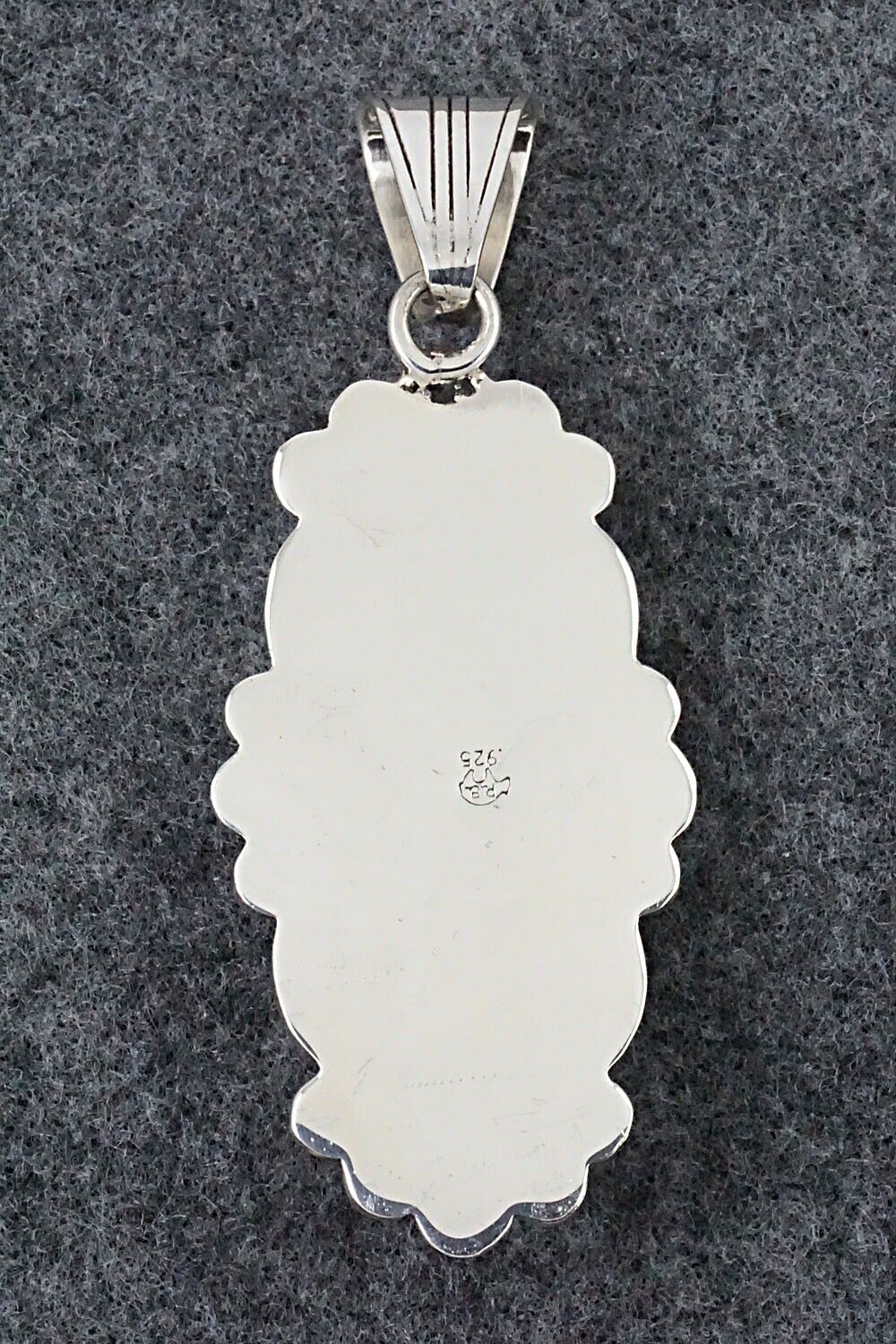 Turquoise & Sterling Silver Pendant - Jimson Belin
