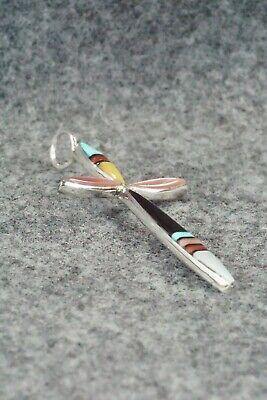 Multi Stone & Sterling Silver Pendant - Lynette Bowannie - High Lonesome Trading