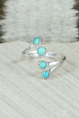 Turquoise & Sterling Silver Ring - Etta Belin - Size 5.75