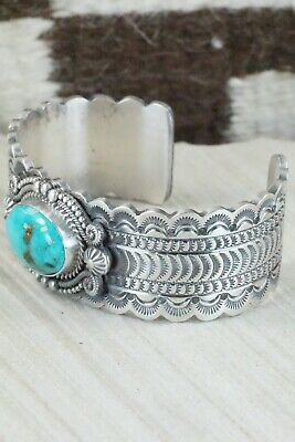 Turquoise & Sterling Silver Bracelet - Michael Calladitto