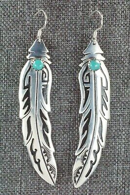 Turquoise & Sterling Silver Earrings - Richard Singer