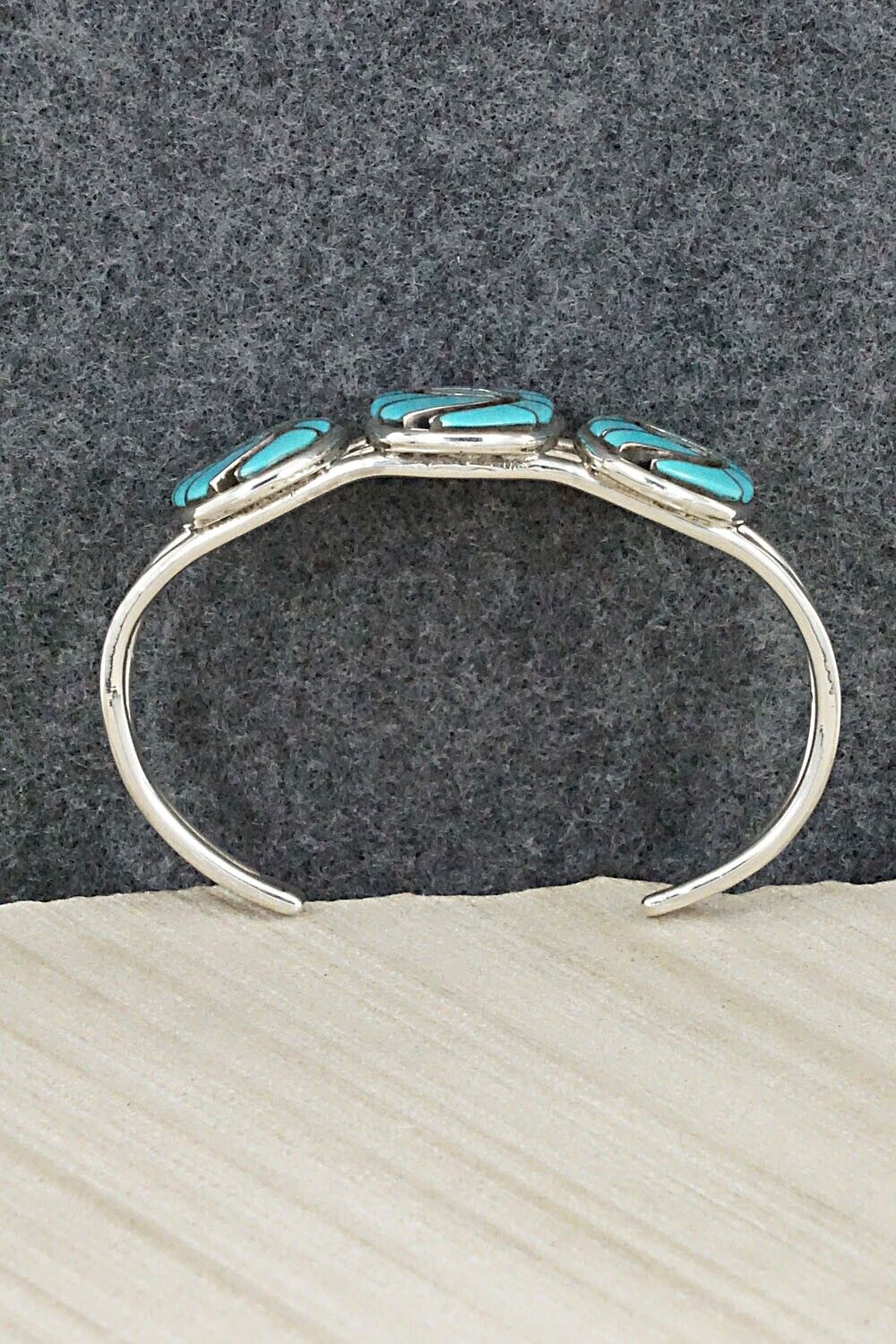 Turquoise & Sterling Silver Bracelet and Ring Set - Amy Wesley