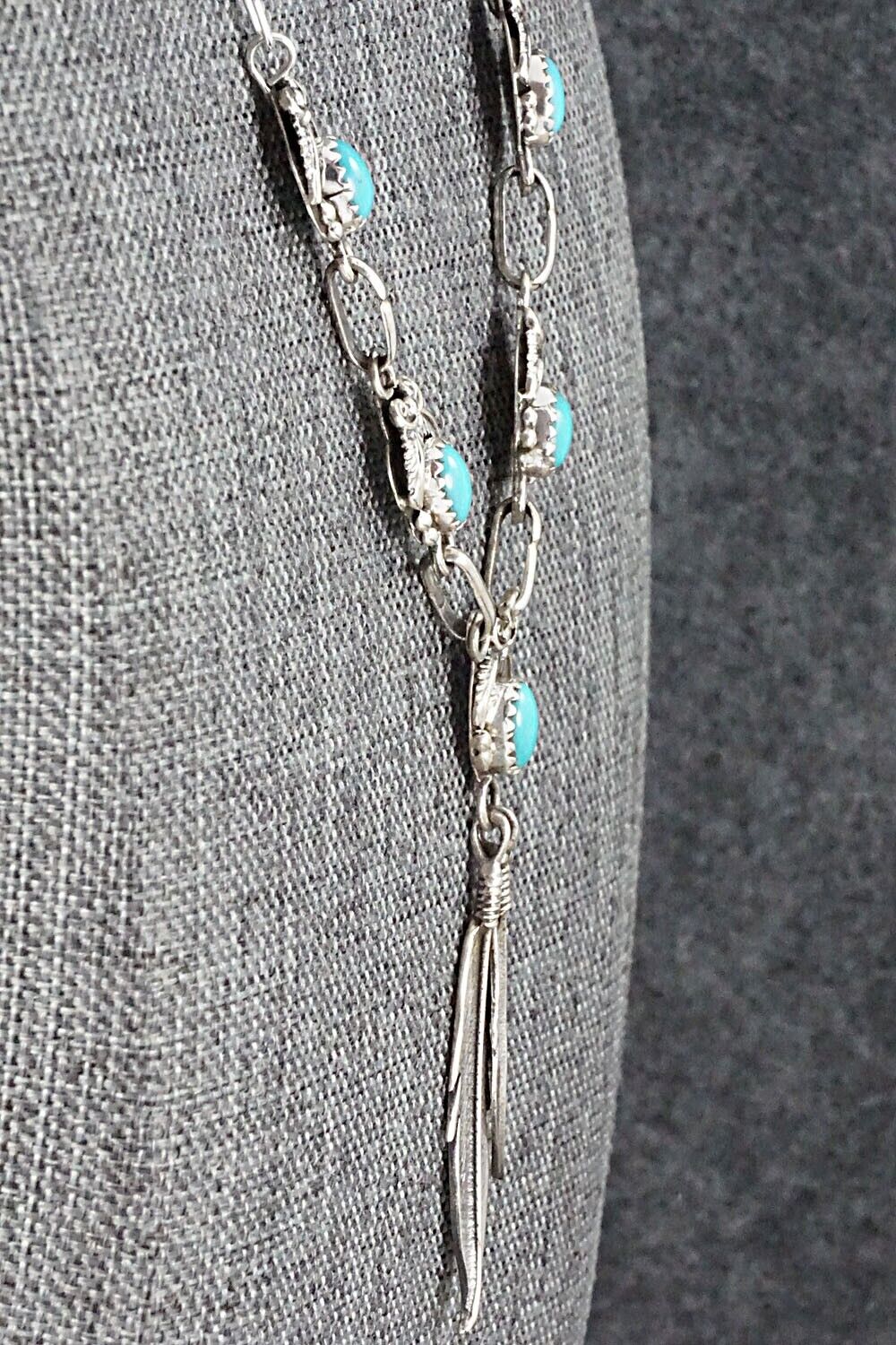 Turquoise & Sterling Silver Necklace - Verley Betone