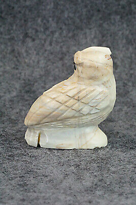 Owl Zuni Fetish Carving - Edison Bobelu