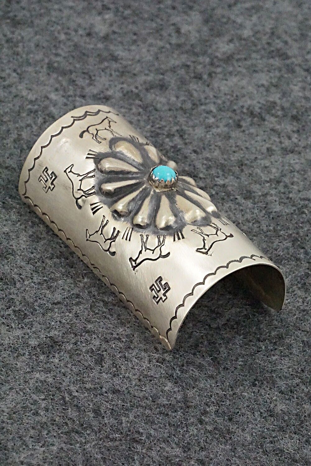 Turquoise & Sterling Silver Hair Pin - Arlene Soce