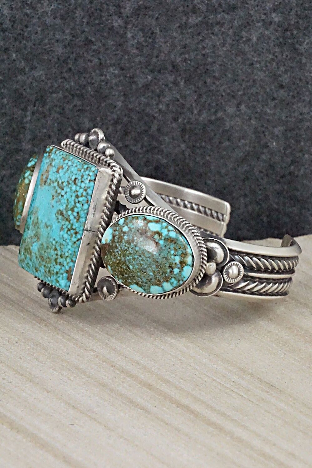 Turquoise & Sterling Silver Bracelet - Derrick Gordon