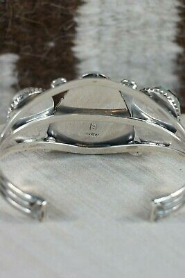 Navajo Turquoise & Sterling Silver Bracelet - Raymond Delgarito - High Lonesome Trading